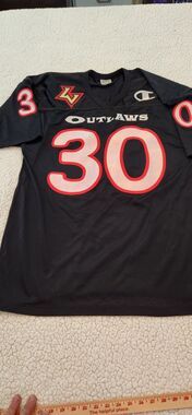 Vintage Las Vegas Outlaws Gator Athletics Jersey Mens Size XL 30 We Miss He
